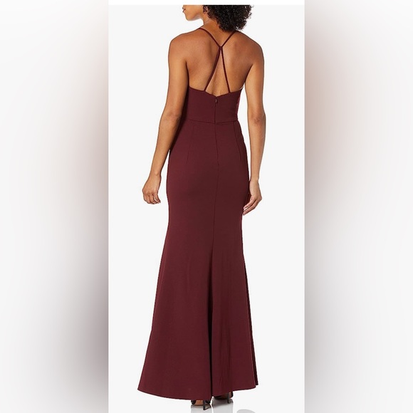 Jenny Yoo Reese Spaghetti Strap Gown Hibiscus - Picture 2 of 6